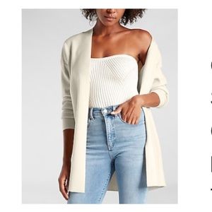 Express Womens Small Supersoft Cardigan Oatmeal Heather